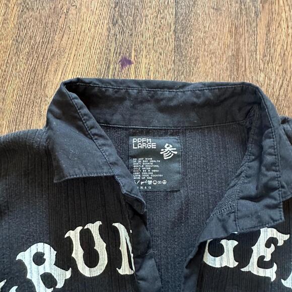 Ppfm Grungeisnotdead Longsleeve Size L - Picture 4 of 7